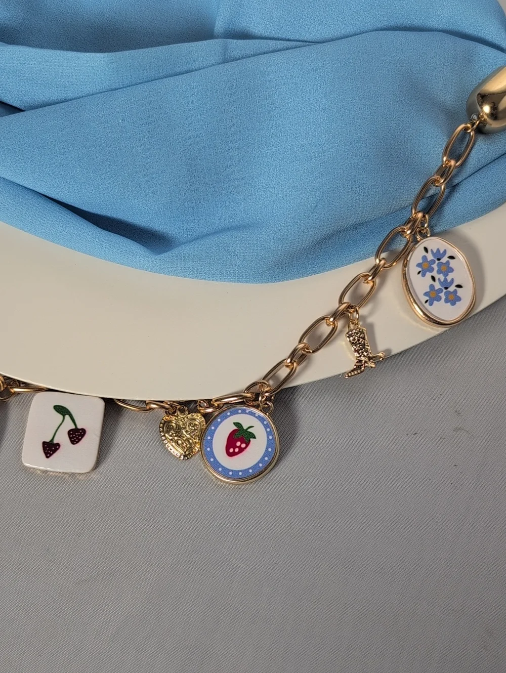 Sincerely Jules Infinity Charm Scarf Loop & Layer Summer Themed
